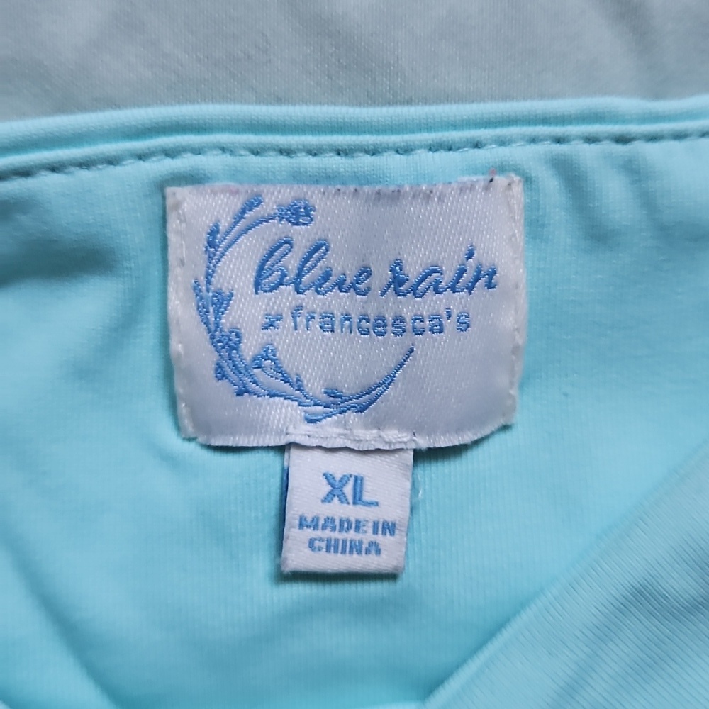 Blue Rain x Francesca's Aqua Bodysuit, Size XL - Picture 2 of 6